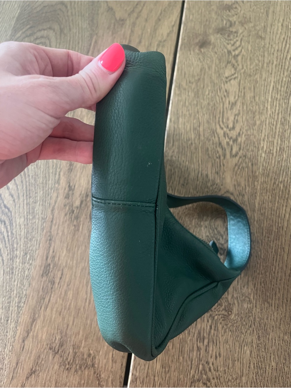 L’intervalle Green Leather Shoulder Bag - Picture 7 of 9